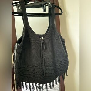 Plus Black knit funky top size 21